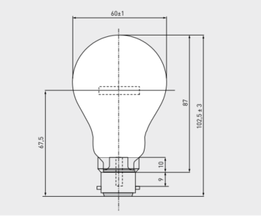 Лампа накаливания Dr. Fischer 235V 100W klar B22