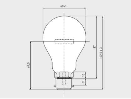 Лампа накаливания Dr. Fischer 130V 60W klar B22