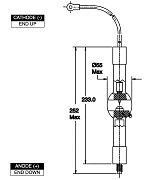 Лампа ртутная для фотолитографии USHIO SUV-2001 NIL (HBO 2001W/NIEL)