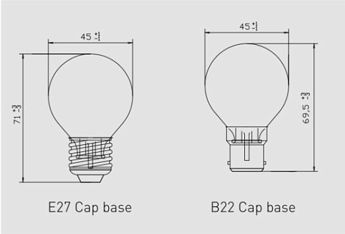 Лампа накаливания Dr. Fischer P45 BV 40W 24V E27 C DF B/50