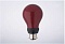 Лампа накаливания Dr. Fischer 230V 15W B22d A.60x104 red dark room