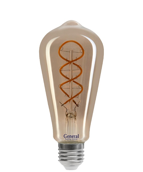 Лампа филаментная General GLDEN-ST64DSS-6-230-E27-1800